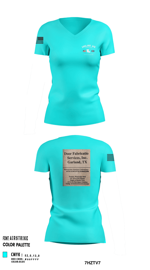 Women's Short Sleeve Vneck Shirt, 526th TFS, , Teamtime, Team time, sublimation, custom sports apparel, team uniforms, spirit wear, spiritwear, sports uniforms, custom shirts, team store, custom team store, fundraiser sports, apparel fundraiser
