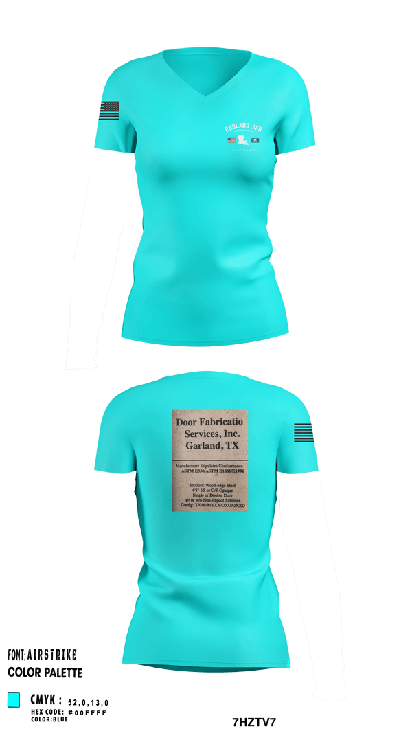Women's Short Sleeve Vneck Shirt, 526th TFS, , Teamtime, Team time, sublimation, custom sports apparel, team uniforms, spirit wear, spiritwear, sports uniforms, custom shirts, team store, custom team store, fundraiser sports, apparel fundraiser