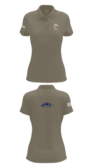 Women's Short Sleeve Performance Polo, Eagle Police Department, Police, Teamtime, Team time, sublimation, custom sports apparel, team uniforms, spirit wear, spiritwear, sports uniforms, custom shirts, team store, custom team store, fundraiser sports, apparel fundraiser