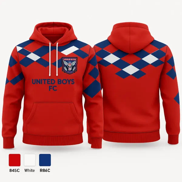 Hoodie, The United Boy FC, Men's Soccer, Teamtime, Team time, sublimation, custom sports apparel, team uniforms, spirit wear, spiritwear, sports uniforms, custom shirts, team store, custom team store, fundraiser sports, apparel fundraiser