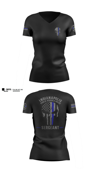 Womens Short Sleeve Vneck Shirt, IPSPD, Police, Teamtime, Team time, sublimation, custom sports apparel, team uniforms, spirit wear, spiritwear, sports uniforms, custom shirts, team store, custom team store, fundraiser sports, apparel fundraiser