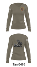 7455th MORU 95873552 Women's Long Sleeve V-neck Shirt - 77