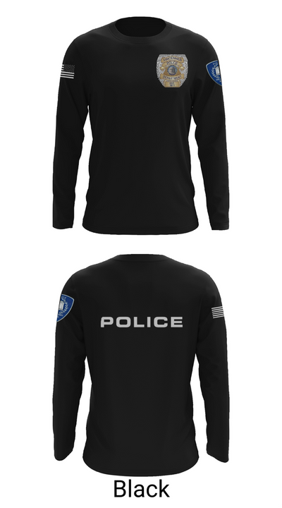 Vincennes Police Department 76255219 Long Sleeve Performance Shirt 25