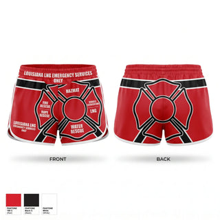 Womens Shorts, LOUISIANA LNG EMERGENCY SERVICES, , Teamtime, Team time, sublimation, custom sports apparel, team uniforms, spirit wear, spiritwear, sports uniforms, custom shirts, team store, custom team store, fundraiser sports, apparel fundraiser