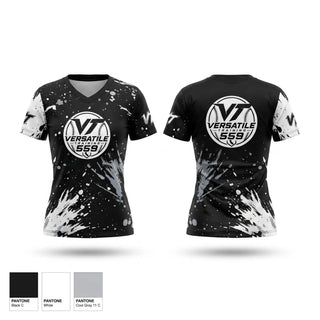 Womens Short Sleeve Vneck Shirt, Versatile Prospects, Baseball, Teamtime, Team time, sublimation, custom sports apparel, team uniforms, spirit wear, spiritwear, sports uniforms, custom shirts, team store, custom team store, fundraiser sports, apparel fundraiser