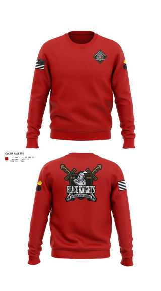 Crew Neck Sweatshirt, B Co 832nd OD BN, , Teamtime, Team time, sublimation, custom sports apparel, team uniforms, spirit wear, spiritwear, sports uniforms, custom shirts, team store, custom team store, fundraiser sports, apparel fundraiser