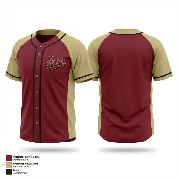 Full Button Baseball Jersey, Aces Baseball Group, Baseball, Teamtime, Team time, sublimation, custom sports apparel, team uniforms, spirit wear, spiritwear, sports uniforms, custom shirts, team store, custom team store, fundraiser sports, apparel fundraiser
