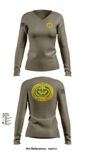 F Co 3-485th REGT 82294996 Women's Long Sleeve V-neck Shirt - 10