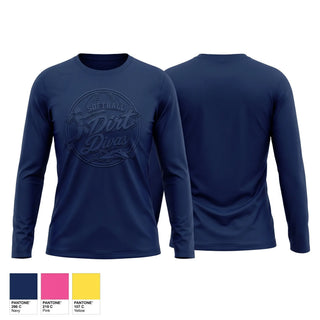 Long Sleeve Performance Shirt, Dirt Divas, Softball, Teamtime, Team time, sublimation, custom sports apparel, team uniforms, spirit wear, spiritwear, sports uniforms, custom shirts, team store, custom team store, fundraiser sports, apparel fundraiser