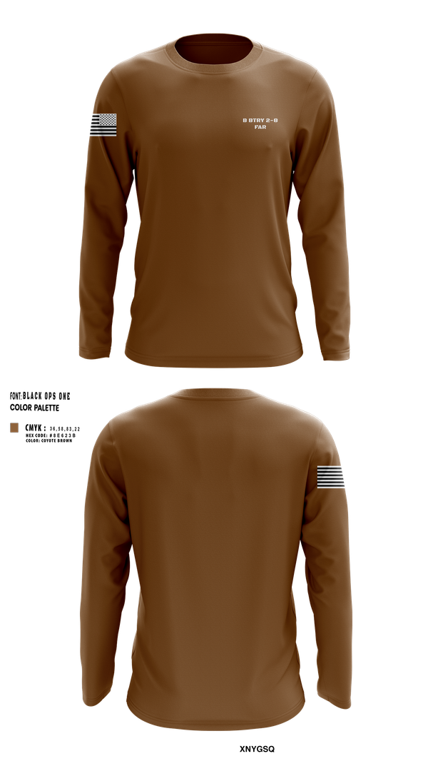 Long Sleeve Performance Shirt, B BTRY 2-8 FAR, , Teamtime, Team time, sublimation, custom sports apparel, team uniforms, spirit wear, spiritwear, sports uniforms, custom shirts, team store, custom team store, fundraiser sports, apparel fundraiser
