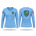 Baldwin Police Department Women's Long Sleeve V-neck Shirt - 1