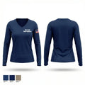 West High Rebel Company 15507994 Women's Long Sleeve V-neck Shirt - 1