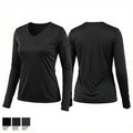 SCFD 5 27892963 Women's Long Sleeve V-neck Shirt - 1