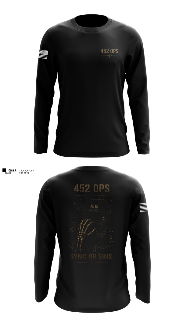 Long Sleeve Performance Shirt, 452 MED DET, Army, Teamtime, Team time, sublimation, custom sports apparel, team uniforms, spirit wear, spiritwear, sports uniforms, custom shirts, team store, custom team store, fundraiser sports, apparel fundraiser