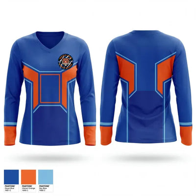 Maces Lane Middle School 64528523 Women's Long Sleeve V-neck Shirt - 10