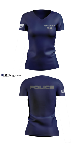 Womens Short Sleeve Vneck Shirt, Sacramento Police Marine Unit, Police, Teamtime, Team time, sublimation, custom sports apparel, team uniforms, spirit wear, spiritwear, sports uniforms, custom shirts, team store, custom team store, fundraiser sports, apparel fundraiser