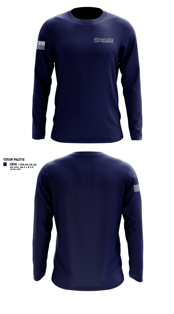 Long Sleeve Performance Shirt, SkyLife 3, EMS/EMT, Teamtime, Team time, sublimation, custom sports apparel, team uniforms, spirit wear, spiritwear, sports uniforms, custom shirts, team store, custom team store, fundraiser sports, apparel fundraiser