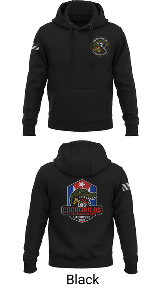 Hoodie, Los Cocodrilos, Men's Lacrosse, Teamtime, Team time, sublimation, custom sports apparel, team uniforms, spirit wear, spiritwear, sports uniforms, custom shirts, team store, custom team store, fundraiser sports, apparel fundraiser