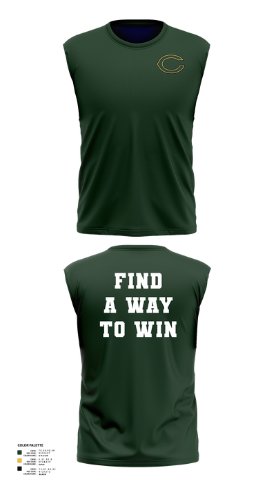 Clearview Regional High School Football Sleeveless Rash Guard Shirt - 21