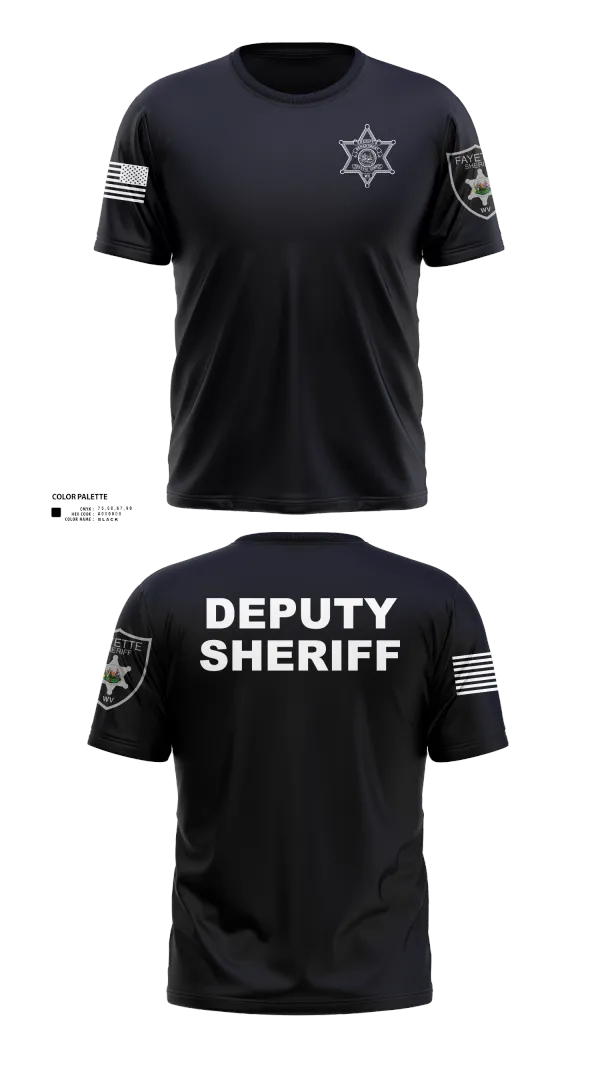 Old School Cotton Feel Shirt, Fayette County Sheriff WV, Police, Teamtime, Team time, sublimation, custom sports apparel, team uniforms, spirit wear, spiritwear, sports uniforms, custom shirts, team store, custom team store, fundraiser sports, apparel fundraiser