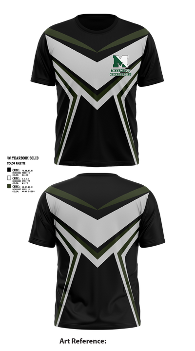 Minnechaug Regional High School Cheer 84223142 Short Sleeve Performance Shirt - 1