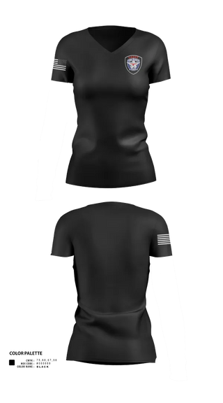 Womens Short Sleeve Vneck Shirt, Cadets, Police, Teamtime, Team time, sublimation, custom sports apparel, team uniforms, spirit wear, spiritwear, sports uniforms, custom shirts, team store, custom team store, fundraiser sports, apparel fundraiser