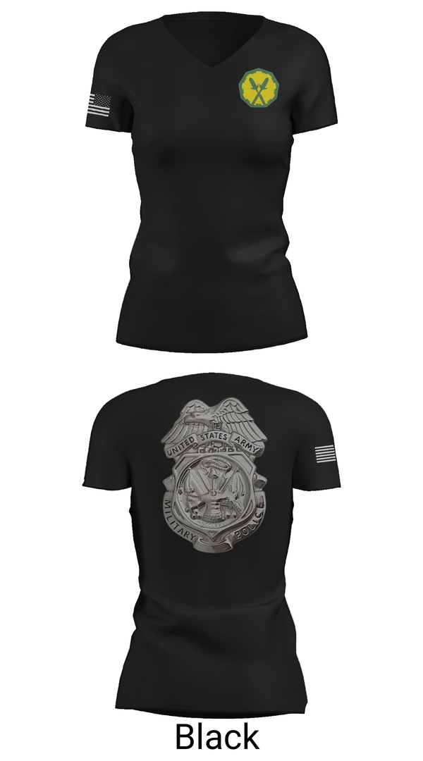 Womens Short Sleeve Vneck Shirt, 88th Military Police Company, , Teamtime, Team time, sublimation, custom sports apparel, team uniforms, spirit wear, spiritwear, sports uniforms, custom shirts, team store, custom team store, fundraiser sports, apparel fundraiser