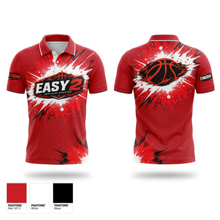 Short Sleeve Performance Polo, Rebels, Men's Basketball, Teamtime, Team time, sublimation, custom sports apparel, team uniforms, spirit wear, spiritwear, sports uniforms, custom shirts, team store, custom team store, fundraiser sports, apparel fundraiser