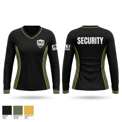 Next Level Security LLC - Uniforms Women's Long Sleeve V-neck Shirt - 1