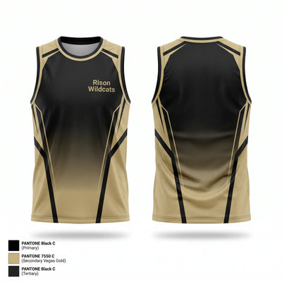 Rison Wildcats Mens Basketball Jersey - 1