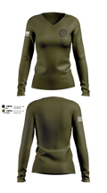 Pike County Sheriff’s Department 45157543 Women's Long Sleeve V-neck Shirt - 101