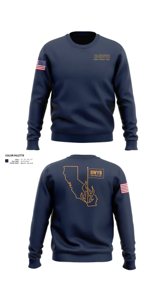 Crew Neck Sweatshirt, RWYB GC, Golf, Teamtime, Team time, sublimation, custom sports apparel, team uniforms, spirit wear, spiritwear, sports uniforms, custom shirts, team store, custom team store, fundraiser sports, apparel fundraiser