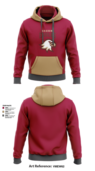 Sharon Eagles Cross Country 36520134 Hoodie - 2