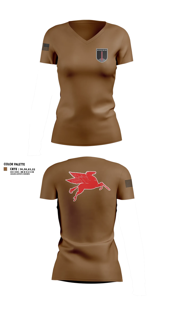 Womens Short Sleeve Vneck Shirt, Multi-Domain Command Europe, Army, Teamtime, Team time, sublimation, custom sports apparel, team uniforms, spirit wear, spiritwear, sports uniforms, custom shirts, team store, custom team store, fundraiser sports, apparel fundraiser