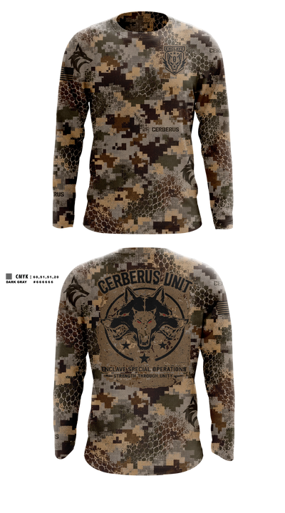 Cerberus unit Long Sleeve Performance Shirt - 31