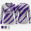 Manual Arts Basketball 90982455 Women's Long Sleeve V-neck Shirt - 1