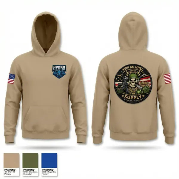 Hoodie, 15TH MI, Army, Teamtime, Team time, sublimation, custom sports apparel, team uniforms, spirit wear, spiritwear, sports uniforms, custom shirts, team store, custom team store, fundraiser sports, apparel fundraiser