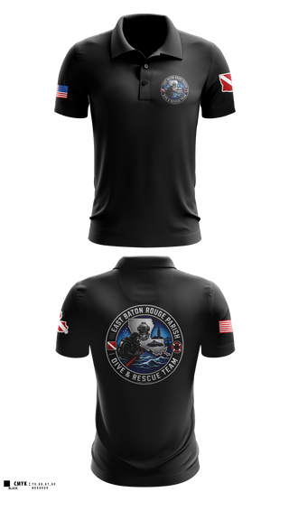 Short Sleeve Performance Polo, East Baton Rouge Parish Dive & Rescue Team, Fire Department, Teamtime, Team time, sublimation, custom sports apparel, team uniforms, spirit wear, spiritwear, sports uniforms, custom shirts, team store, custom team store, fundraiser sports, apparel fundraiser