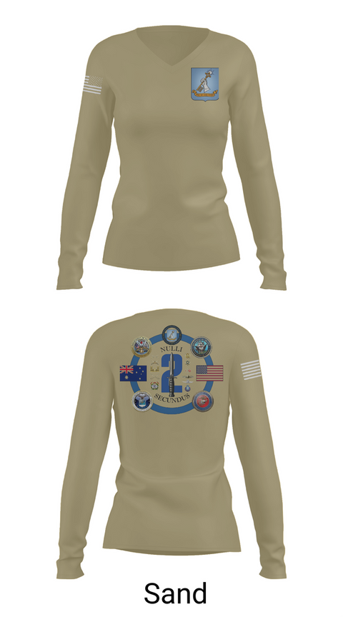 Womens Long Sleeve Vneck Shirt, AMSP Sem 2, , Teamtime, Team time, sublimation, custom sports apparel, team uniforms, spirit wear, spiritwear, sports uniforms, custom shirts, team store, custom team store, fundraiser sports, apparel fundraiser