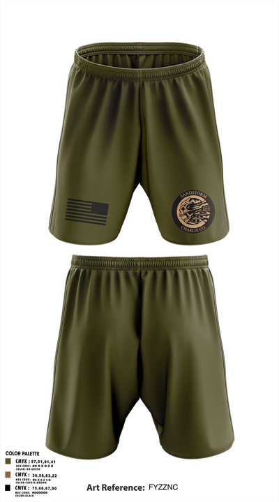 Charlie Company 30754808 Athletic Shorts With Pockets - 1