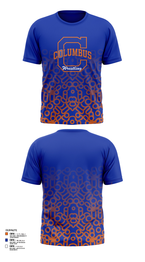 Short Sleeve Performance Shirt, Columbus High School Wrestling, Wrestling, Teamtime, Team time, sublimation, custom sports apparel, team uniforms, spirit wear, spiritwear, sports uniforms, custom shirts, team store, custom team store, fundraiser sports, apparel fundraiser