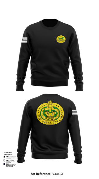 Crew Neck Sweatshirt, F Co 3-485th REGT, Army, Teamtime, Team time, sublimation, custom sports apparel, team uniforms, spirit wear, spiritwear, sports uniforms, custom shirts, team store, custom team store, fundraiser sports, apparel fundraiser