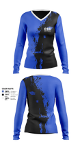 CSC Softball 7642286 Women's Long Sleeve V-neck Shirt - 1 (1)