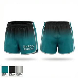 Womens Shorts, Hickory Hawks, , Teamtime, Team time, sublimation, custom sports apparel, team uniforms, spirit wear, spiritwear, sports uniforms, custom shirts, team store, custom team store, fundraiser sports, apparel fundraiser