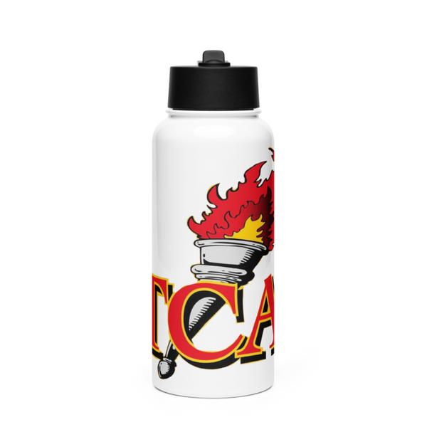 Torches Stainless Steel Water Bottle with a Straw Lid