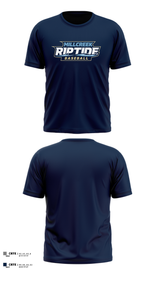 Short Sleeve Performance Shirt, Millcreek Riptide, Baseball, Teamtime, Team time, sublimation, custom sports apparel, team uniforms, spirit wear, spiritwear, sports uniforms, custom shirts, team store, custom team store, fundraiser sports, apparel fundraiser