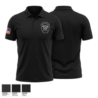 Short Sleeve Performance Polo, Town of Niagara Truck 8, Fire Department, Teamtime, Team time, sublimation, custom sports apparel, team uniforms, spirit wear, spiritwear, sports uniforms, custom shirts, team store, custom team store, fundraiser sports, apparel fundraiser