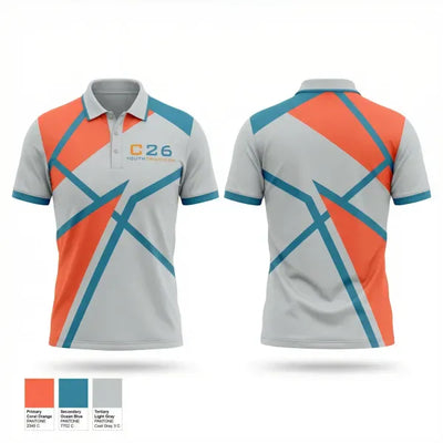 C26 Youth Triathlon 33073444 Short Sleeve Performance Polo - 1