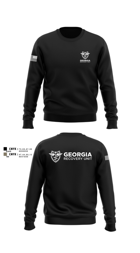 Crew Neck Sweatshirt, Georgia Recovery Unit, , Teamtime, Team time, sublimation, custom sports apparel, team uniforms, spirit wear, spiritwear, sports uniforms, custom shirts, team store, custom team store, fundraiser sports, apparel fundraiser