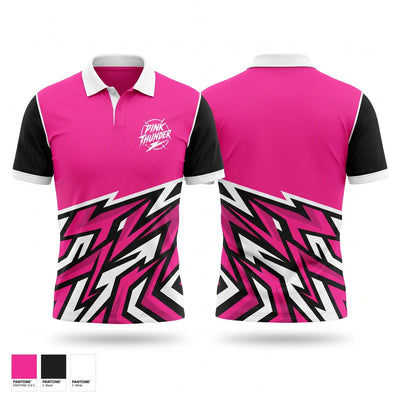 Pink Thunder 42981924 Short Sleeve Performance Polo - 1